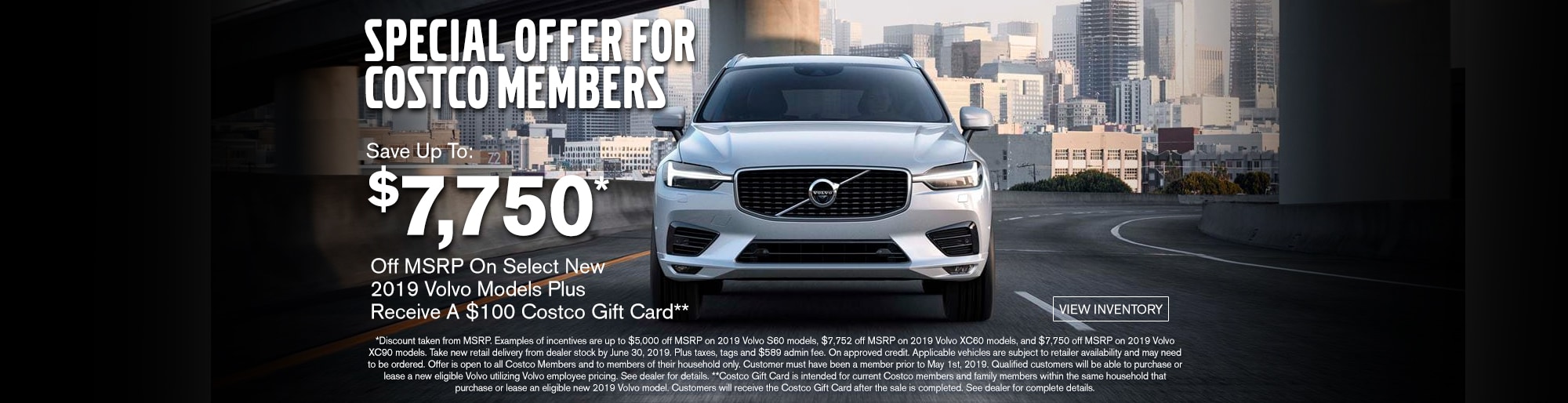 Costco Members Offer Volvo Cars Burlington