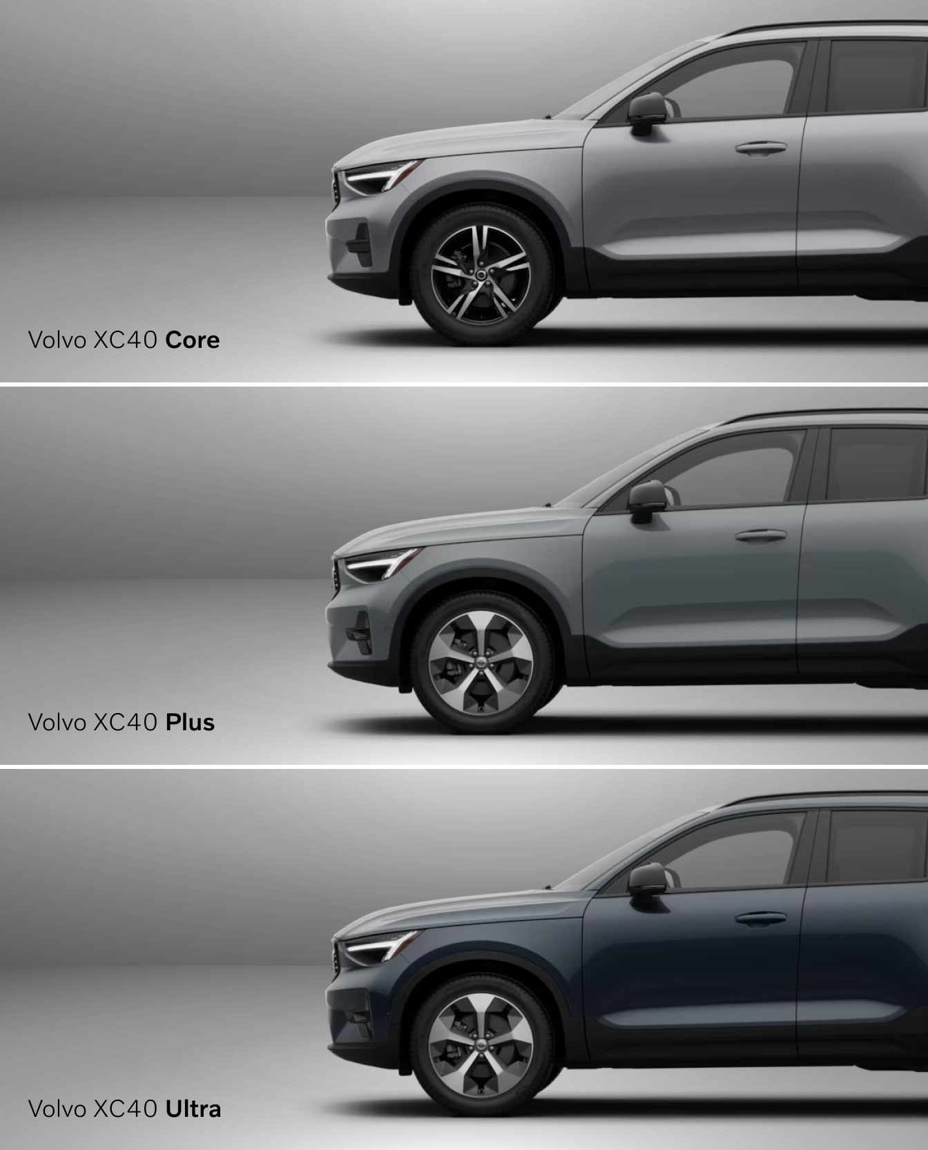 2026 vs. 2025 Volvo XC40 Comparison: Trim Levels