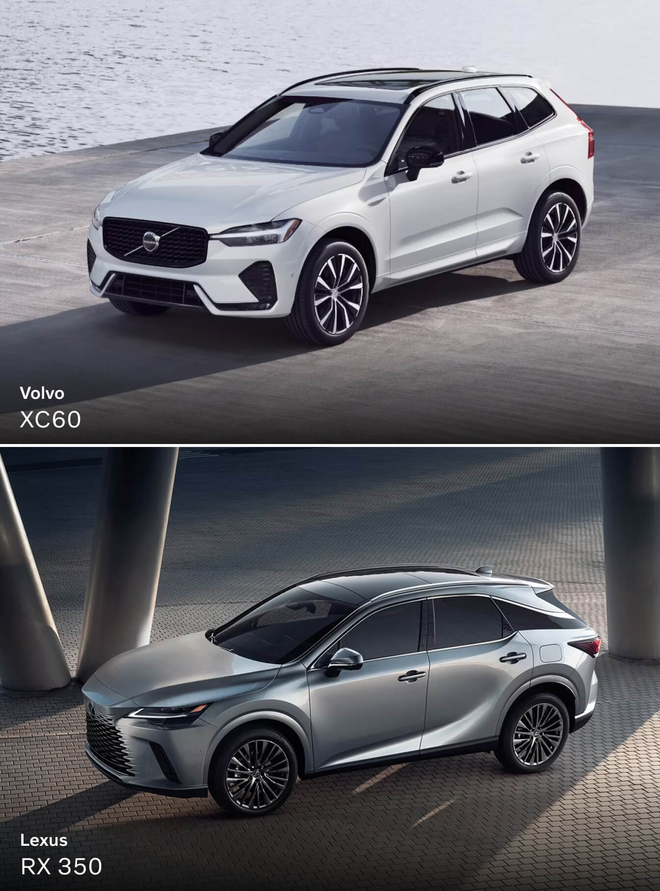 2025 Volvo XC60 vs. 2025 Lexus RX 350 Performance & Specs