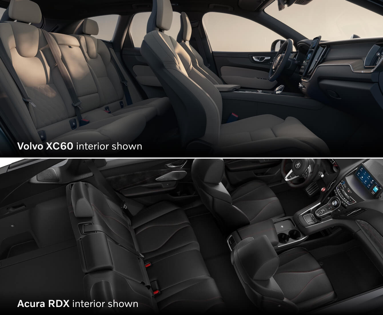 Volvo XC60 vs. Acura RDX: Size, Cargo Space, & Dimensions