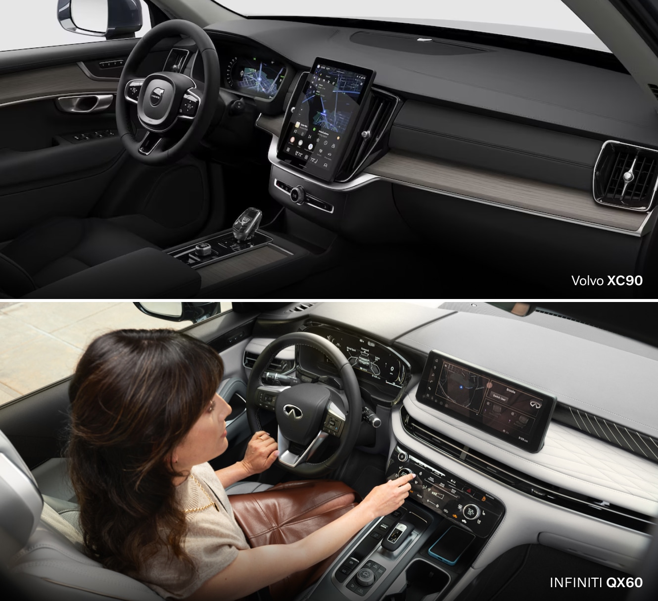 Volvo XC90 Vs. INFINITI QX60 Comfort & Luxury