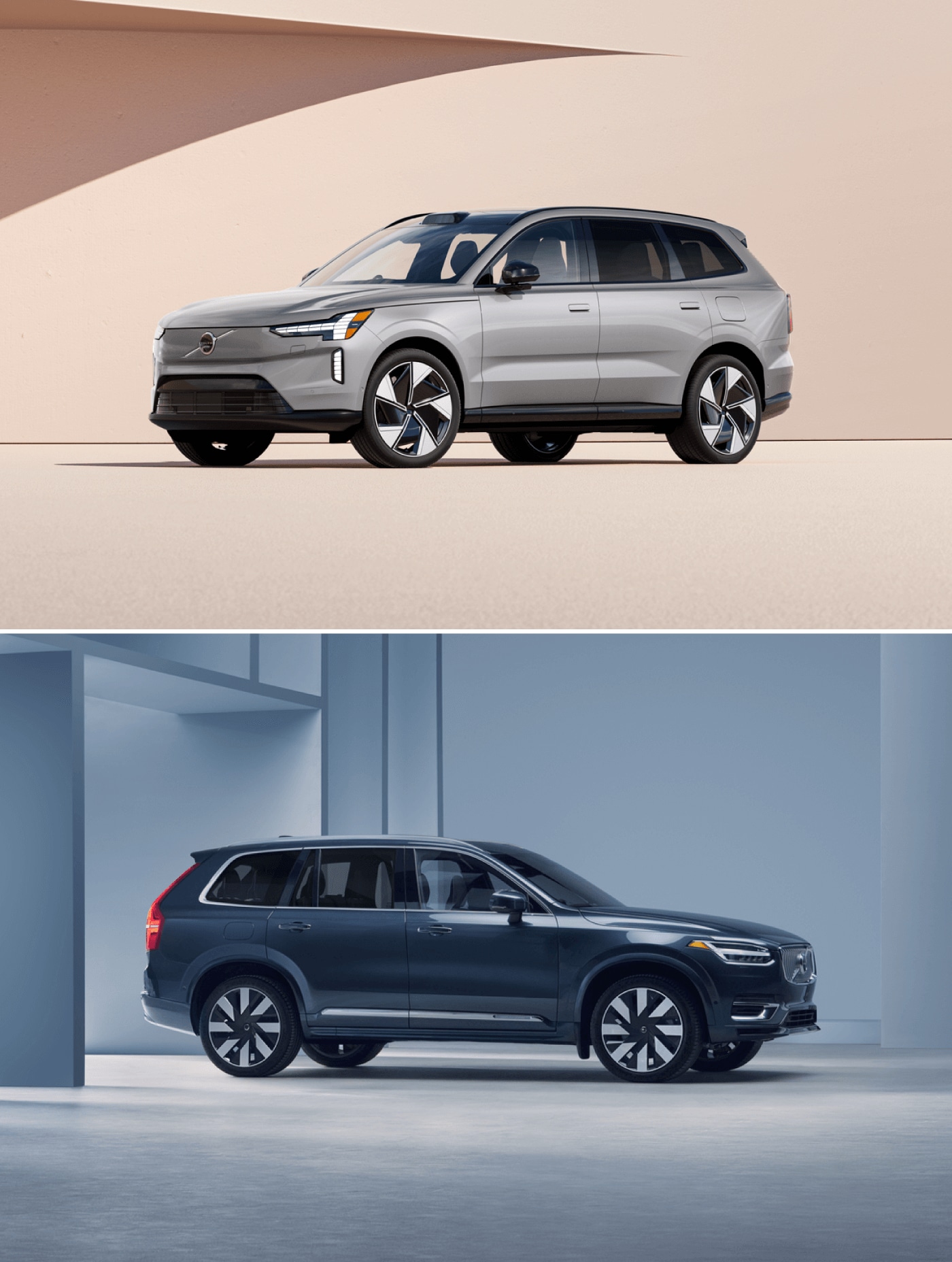 Volvo EX90 vs. Volvo XC90: Design