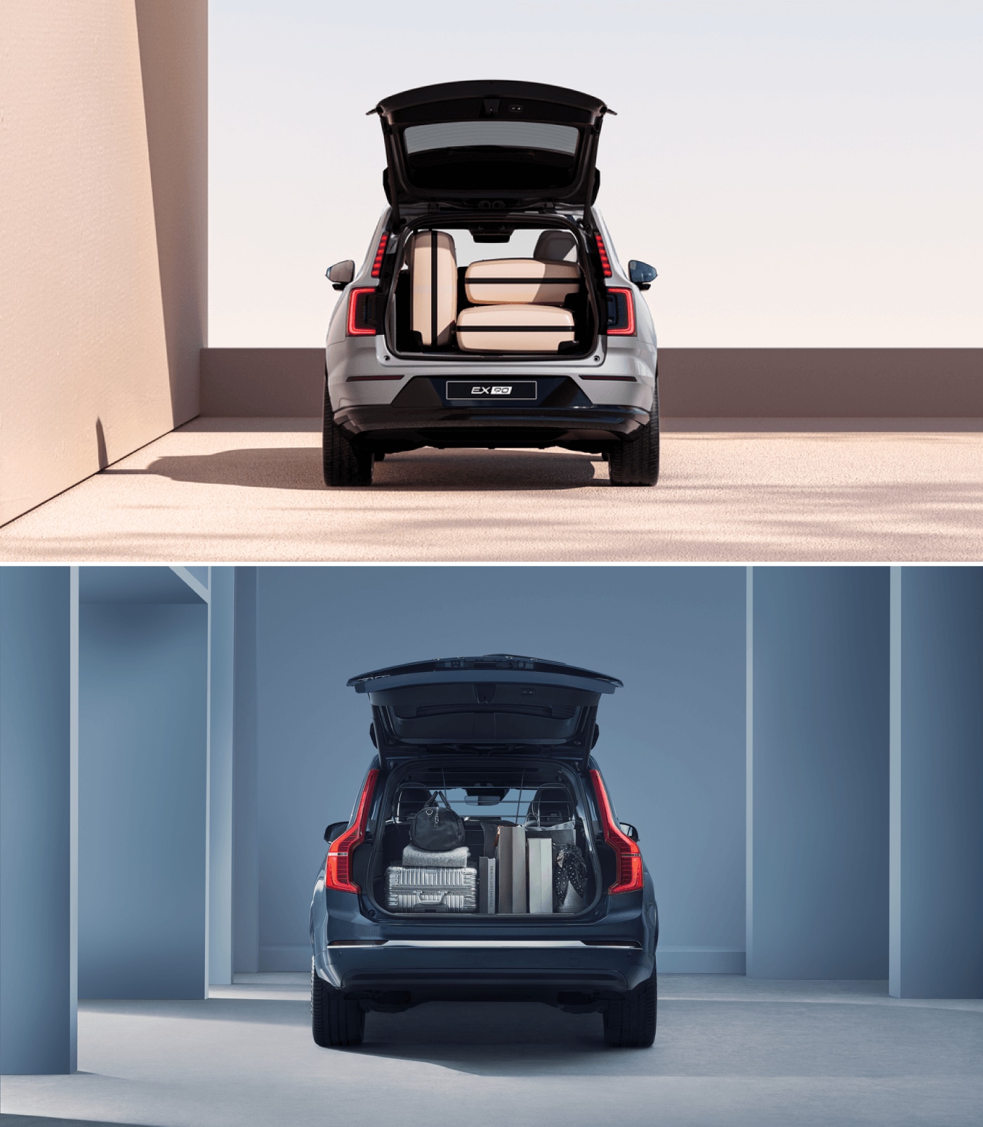 Volvo EX90 vs. Volvo XC90: Dimensions