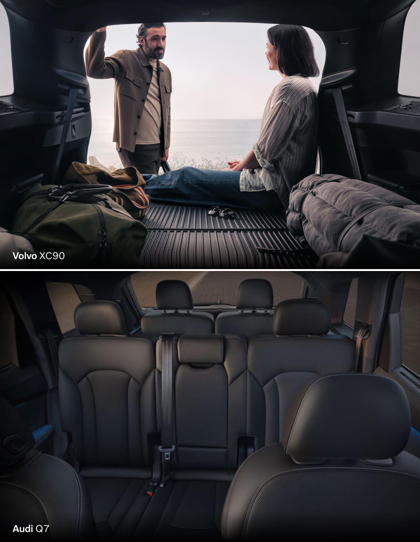 Audi Q7 vs. Volvo XC90 Dimensions & Cargo Space