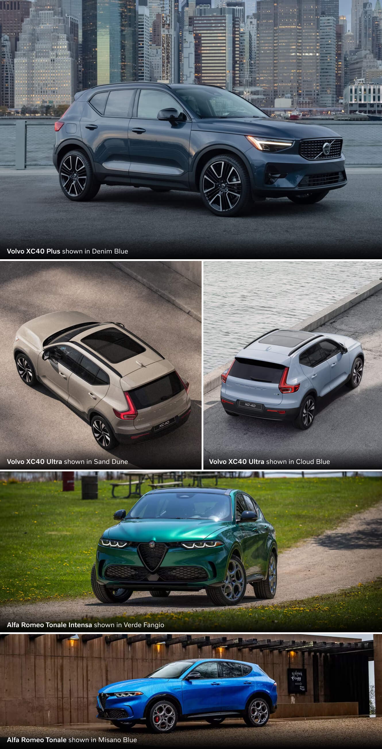 Volvo XC40 vs. Alfa Romeo Tonale Performance and Safety