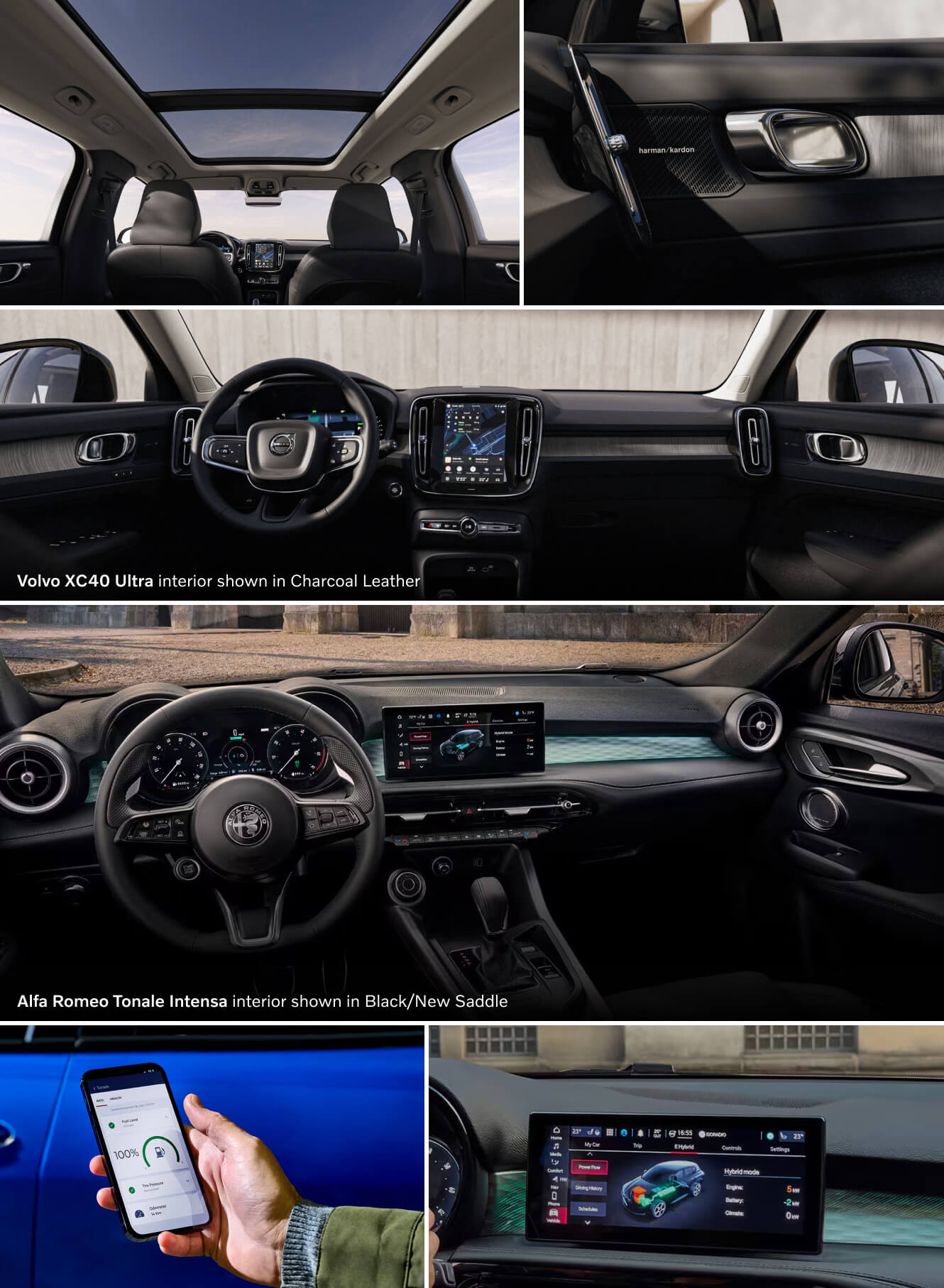 Volvo XC40 vs. Alfa Romeo Tonale Interior and Technology