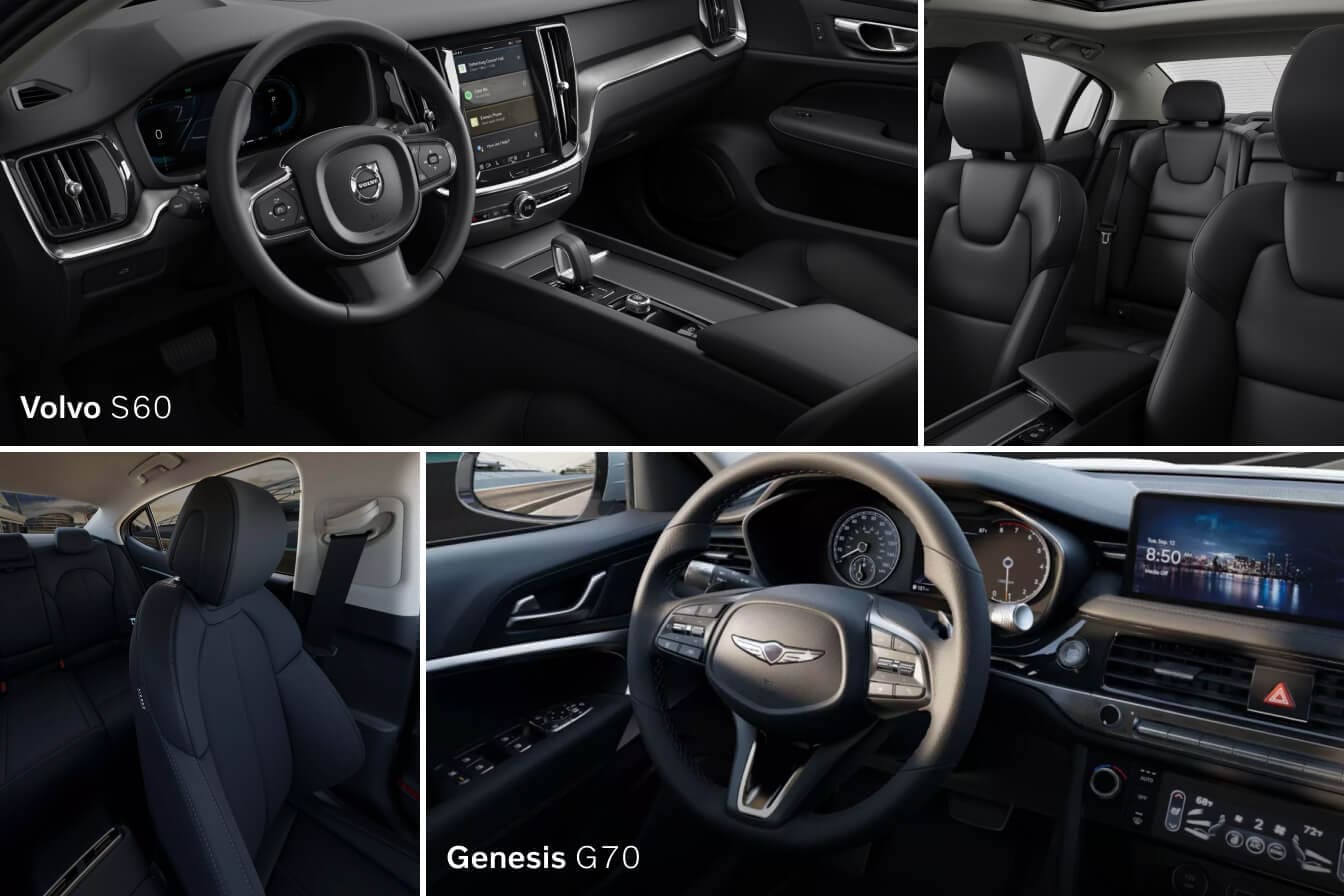 Volvo S60 vs. Genesis G70 Interior