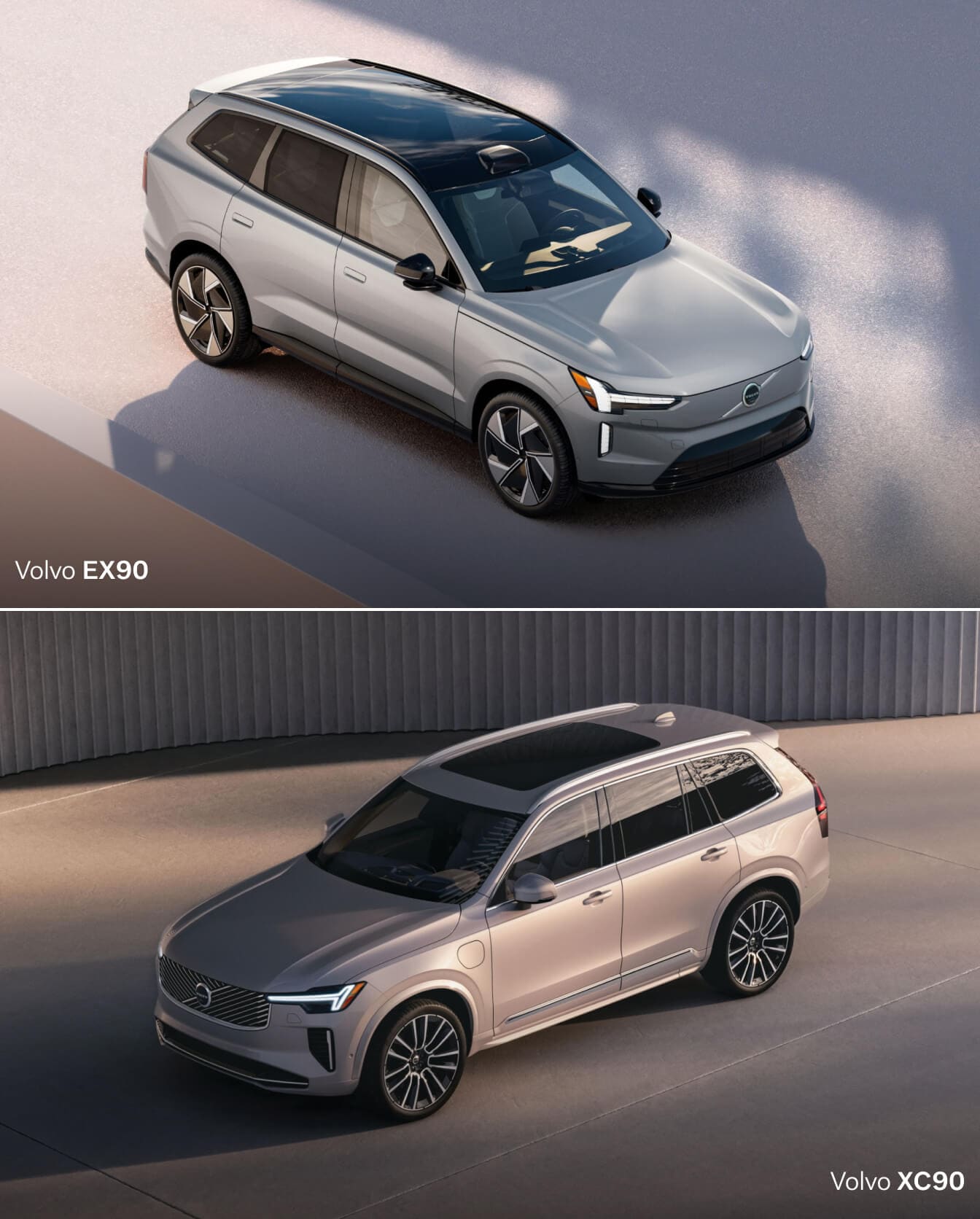 Volvo EX90 vs. Volvo XC90: Design