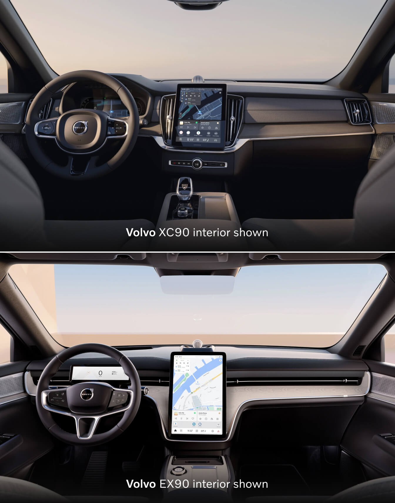 Volvo EX90 vs. Volvo XC90: Interior
