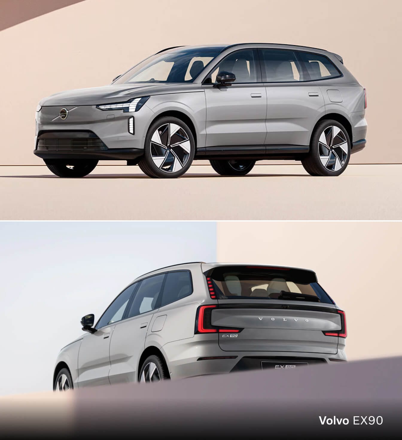Volvo EX90 vs. Volvo XC90: Design