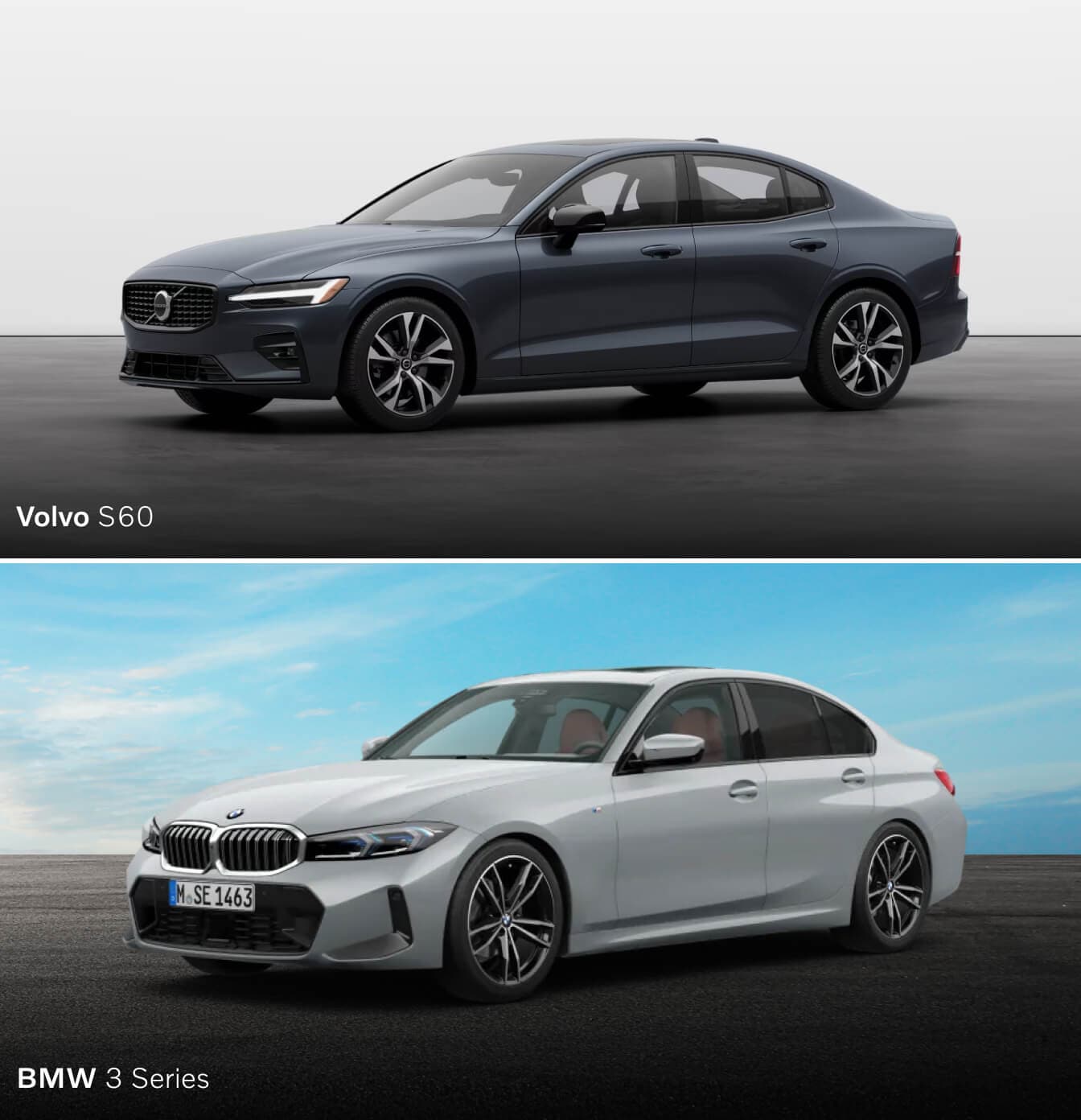 Compare Volvo S60 and BMW 3 Series Specs