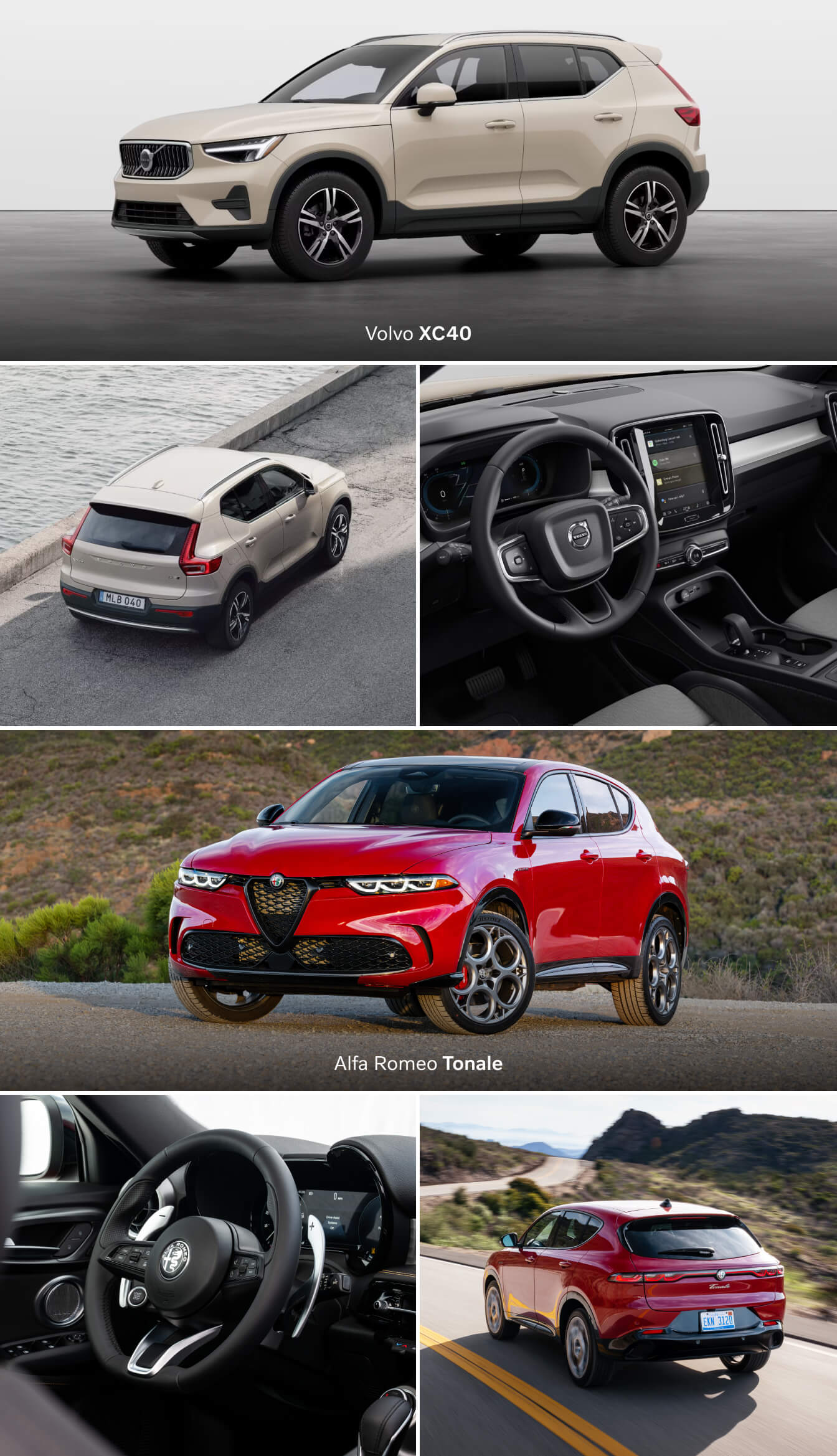 Volvo XC40 vs. Alfa Romeo Tonale Performance and Safety