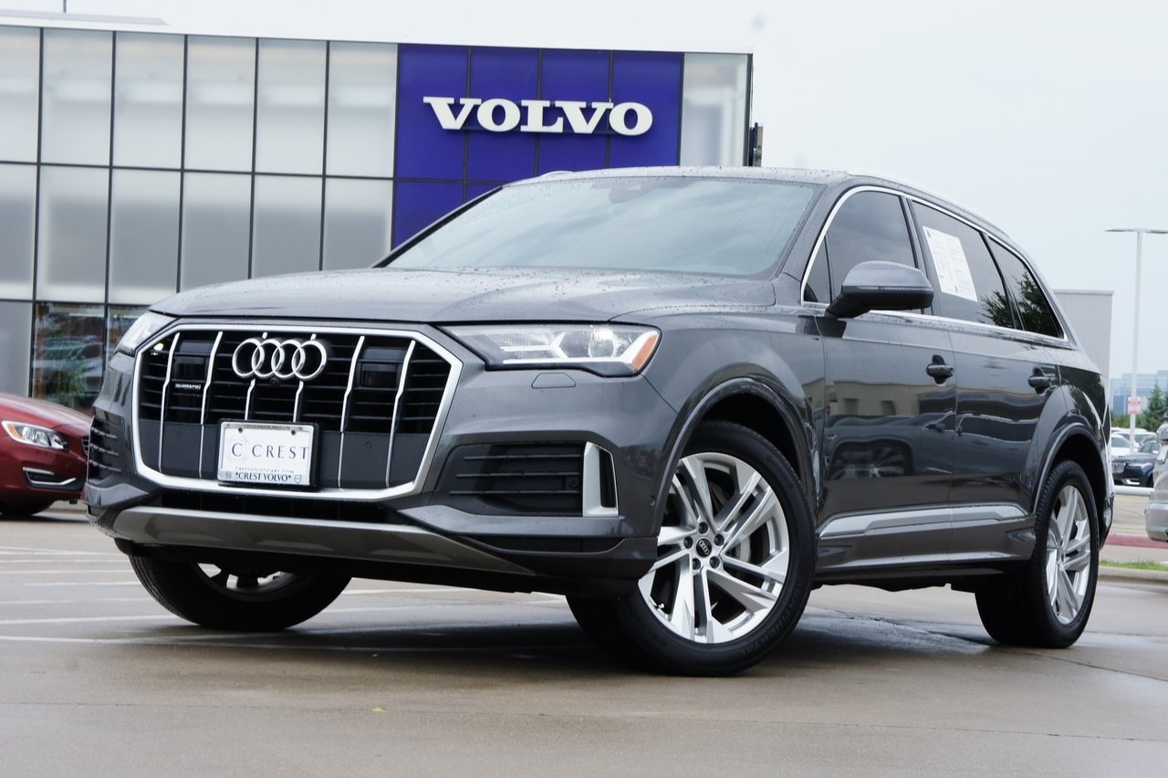 Used 2021 Audi Q7 Premium Plus with VIN WA1LJAF75MD029619 for sale in Frisco, TX