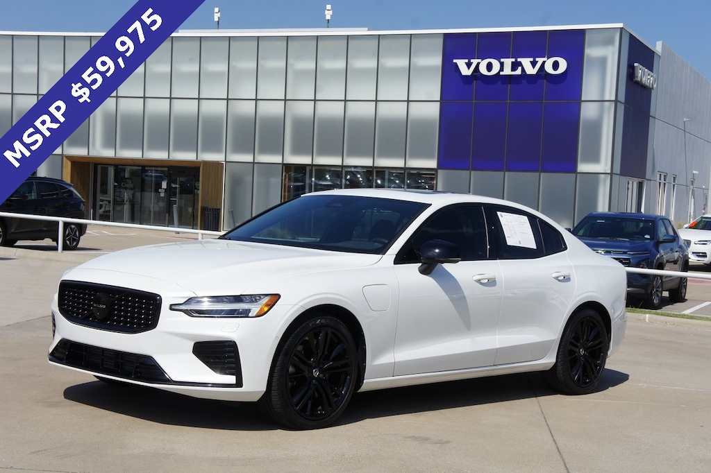 Certified 2024 Volvo S60 Recharge Plug-In Hybrid T8 Plus Black Edition Sedan