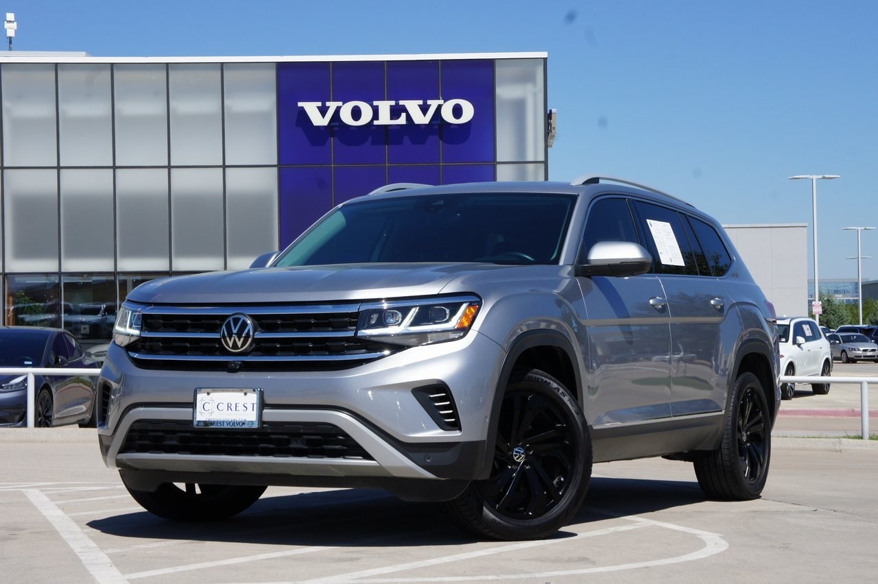 Used 2021 Volkswagen Atlas SEL Premium with VIN 1V2TR2CA0MC531589 for sale in Frisco, TX