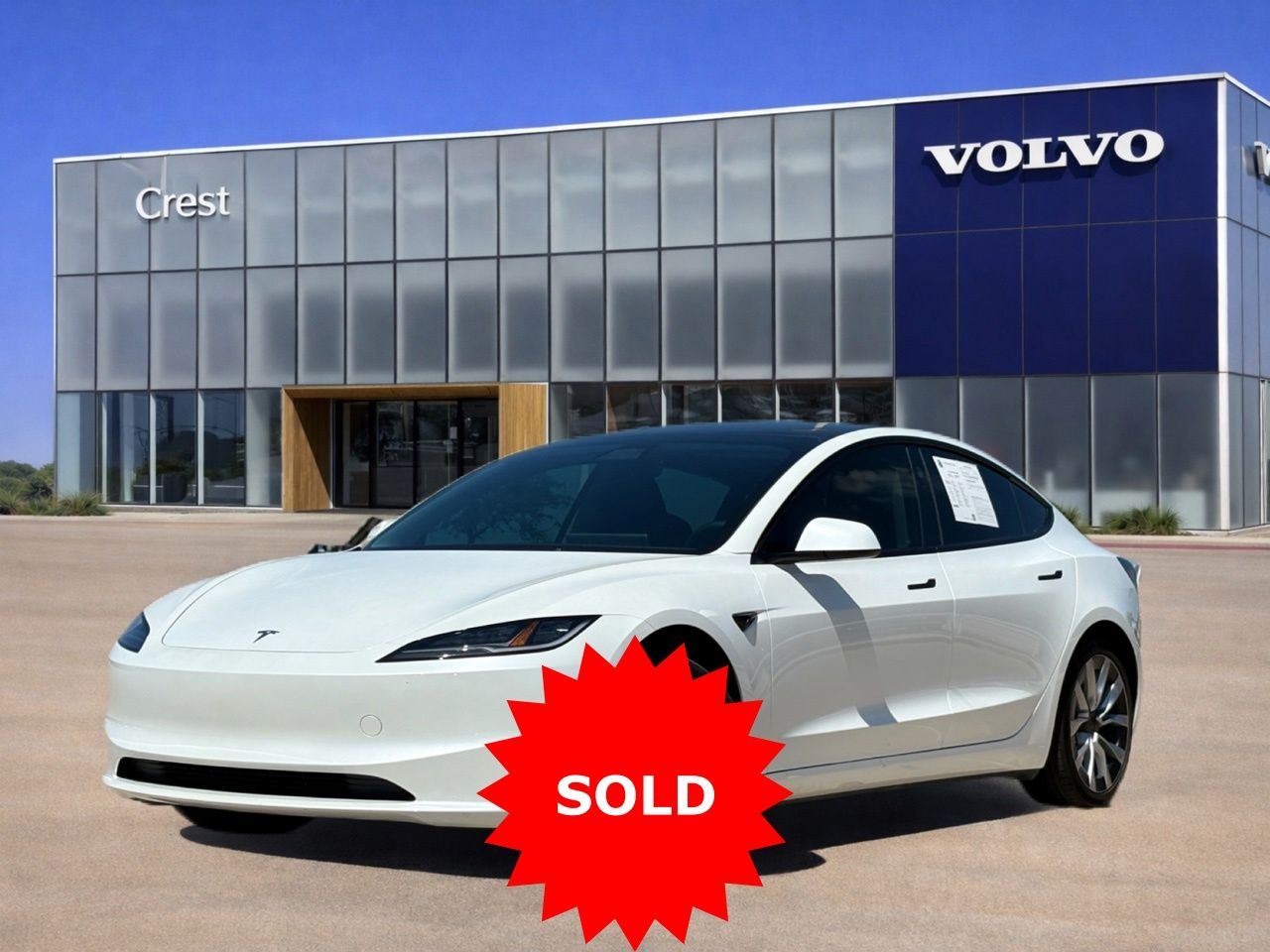 Used 2024 Tesla Model 3 Base with VIN 5YJ3E1EA1RF766596 for sale in Frisco, TX