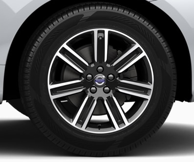 Closeup of Volvo Tire and Rims