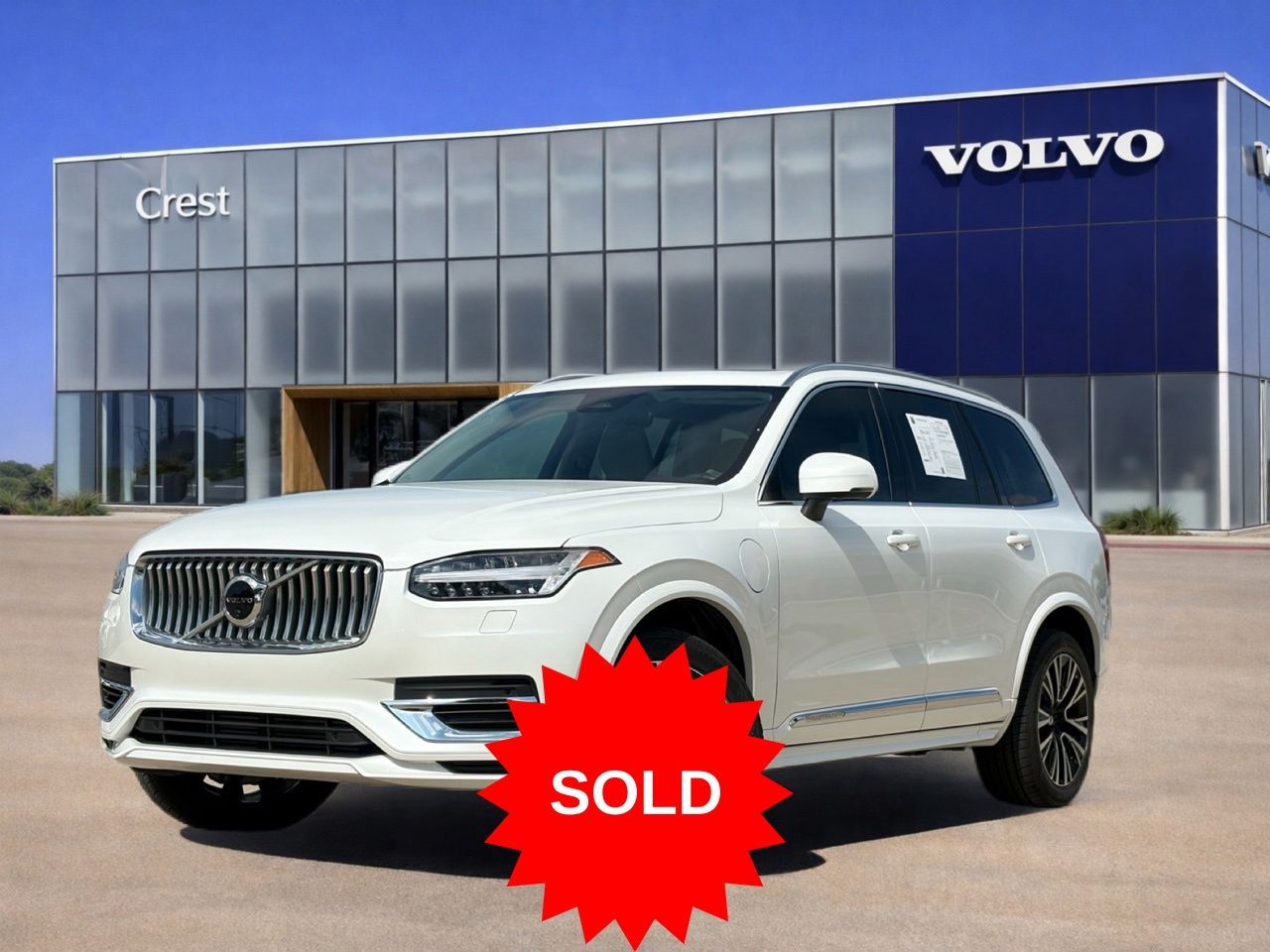 Crystal White Metallic 2023 Volvo XC90 SUV / Crossover All-Wheel Drive Automatic