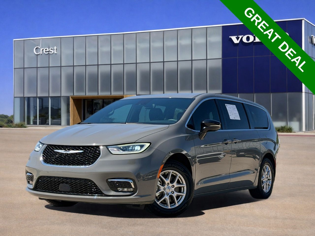 Ceramic Gray Clearcoat 2025 Chrysler Pacifica Minivan Front-Wheel Drive 9-Speed Automatic