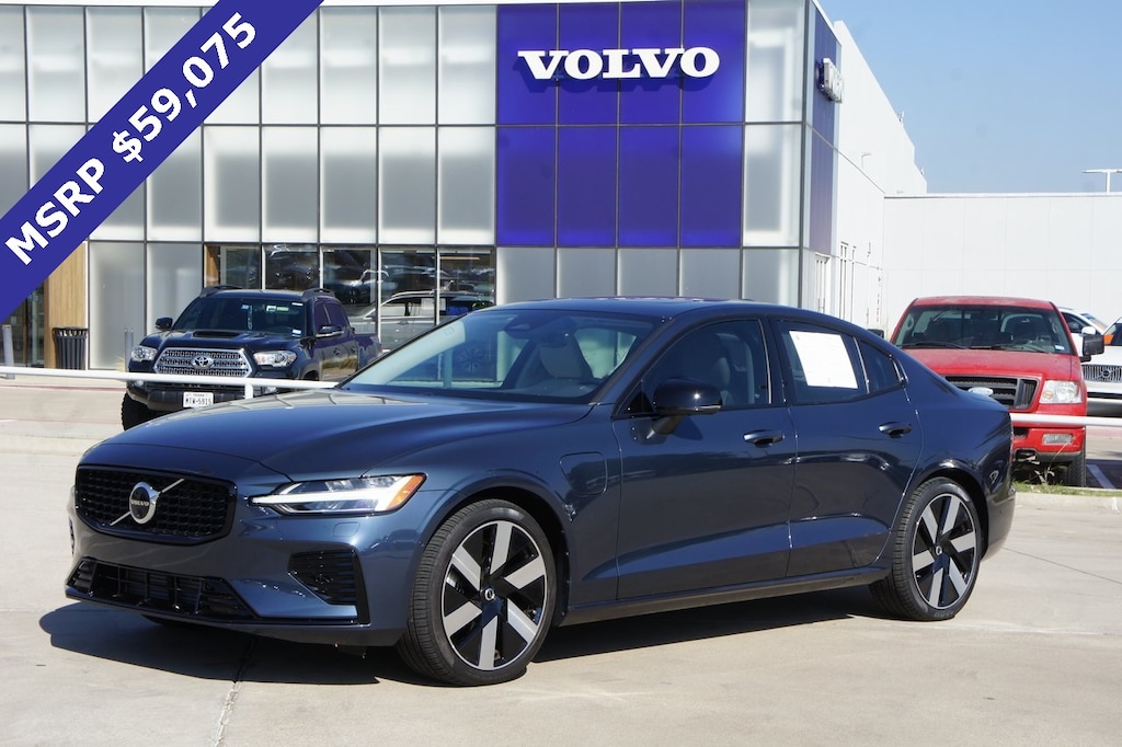 Certified 2024 Volvo S60 Recharge Plug-In Hybrid T8 Plus Dark Theme Sedan