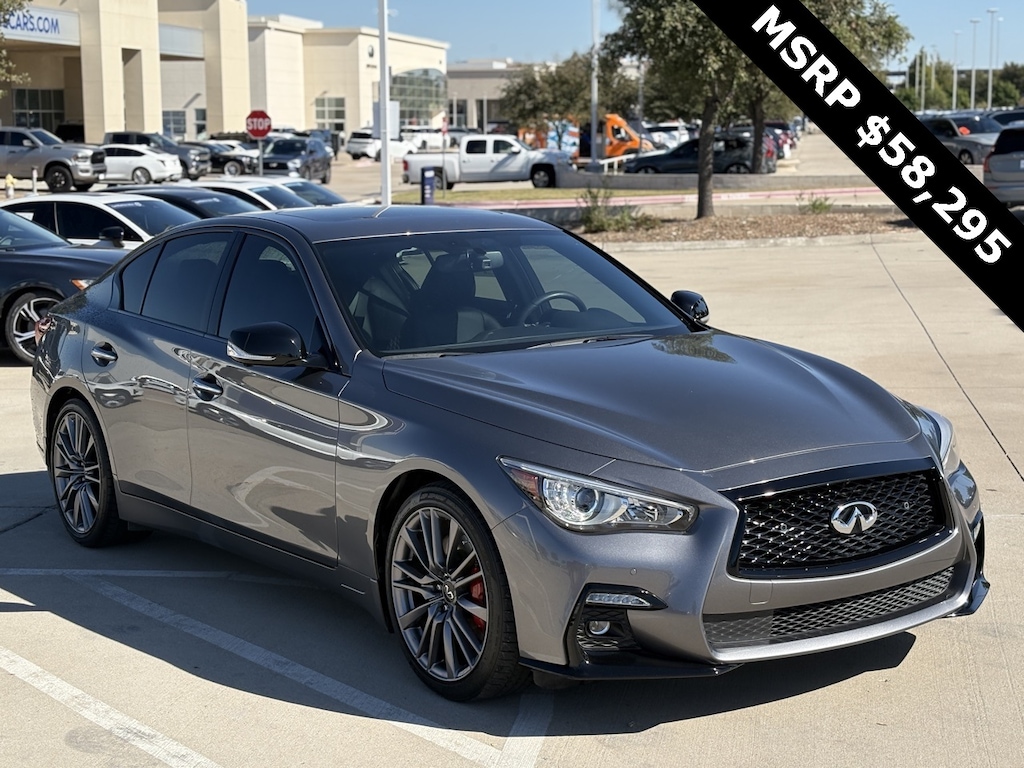 Used 2022 INFINITI Q50 Red Sport 400 Sedan