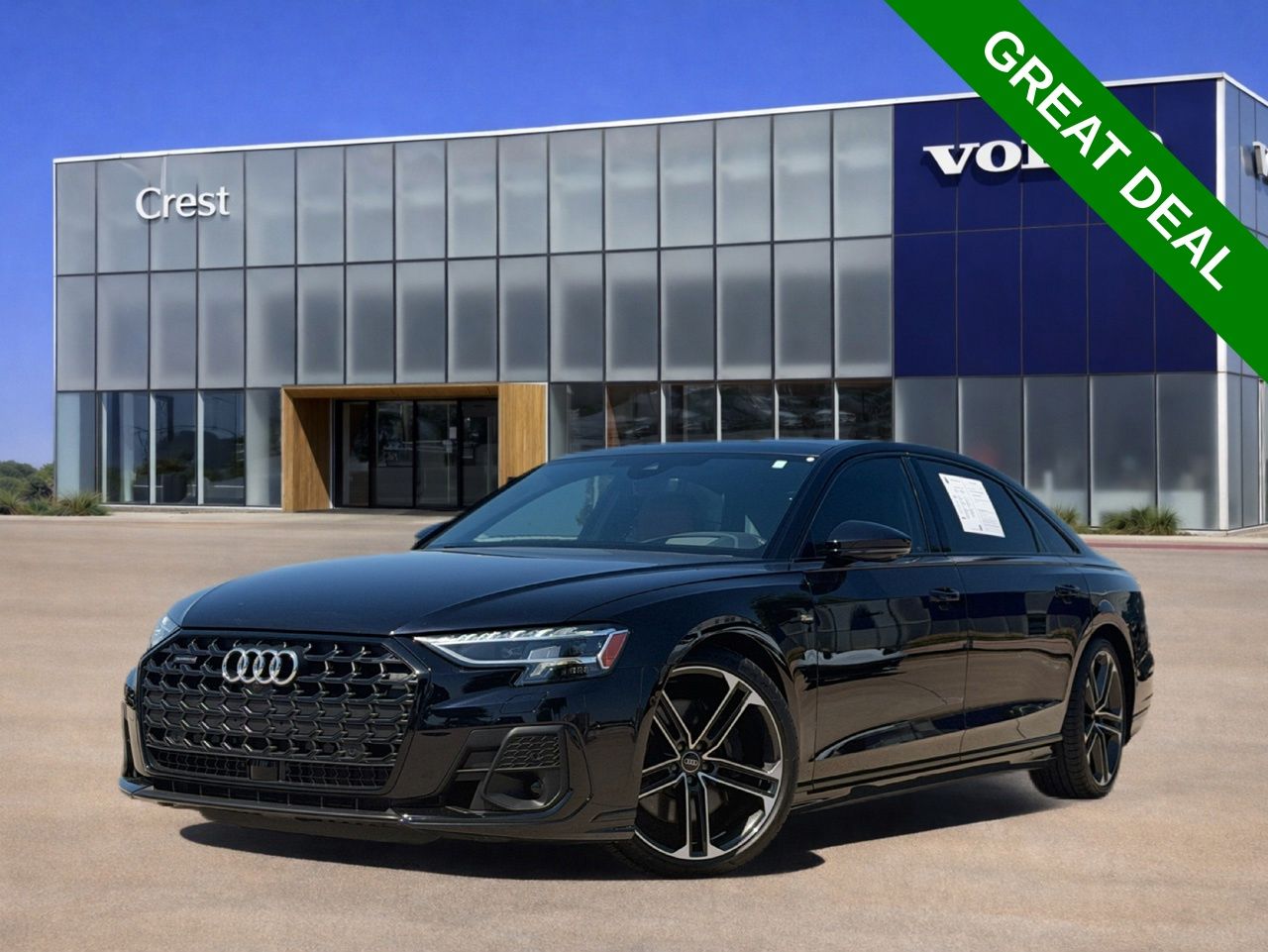 Sebring Black Crystal Effect 2025 Audi A8 Sedan All-Wheel Drive 8-Speed Automatic