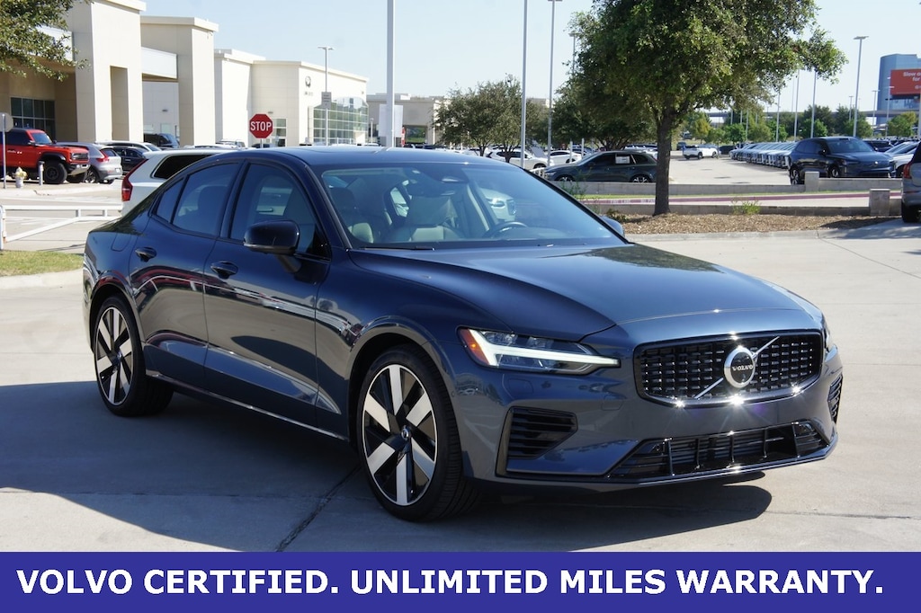 Certified 2024 Volvo S60 Recharge Plug-In Hybrid T8 Plus Dark Theme Sedan