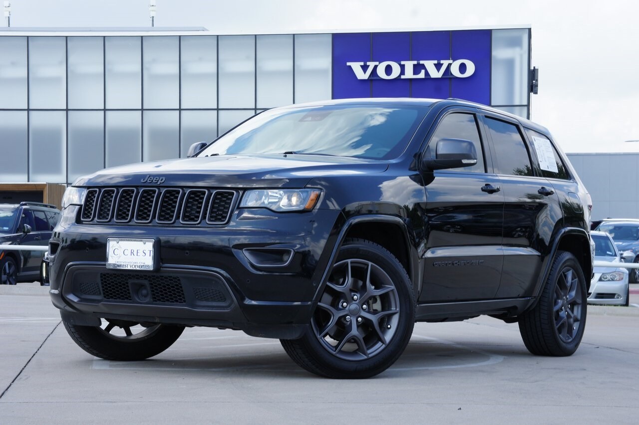 Used 2021 Jeep Grand Cherokee 80th Edition with VIN 1C4RJFBG8MC591751 for sale in Frisco, TX