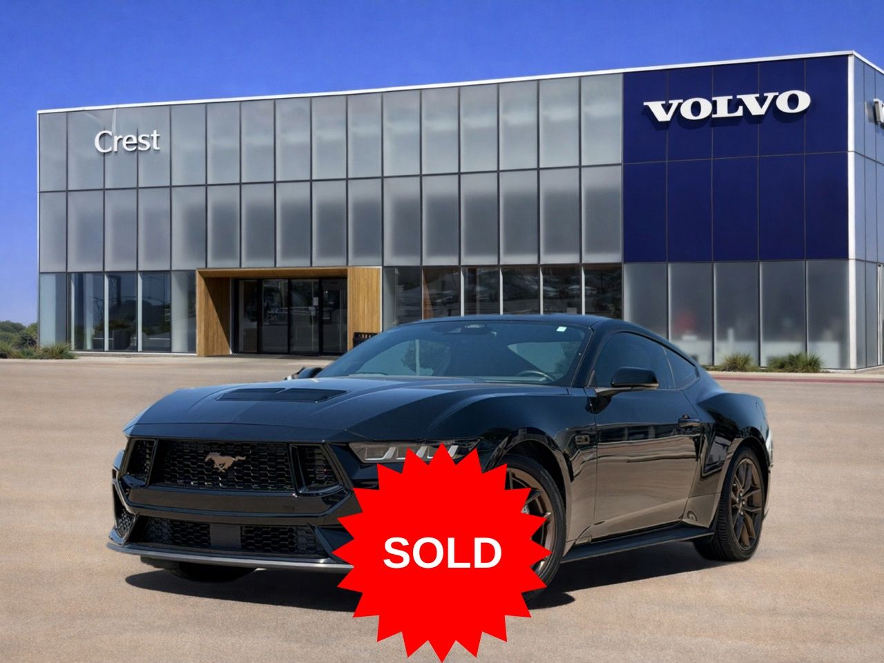 Shadow Black 2024 Ford Mustang Coupe Rear-Wheel Drive Automatic