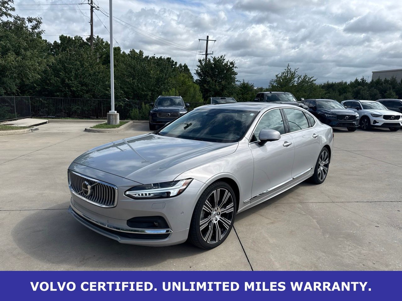 Silver 2023 Volvo S90 B6 Plus AWD Sedan All-Wheel Drive Automatic