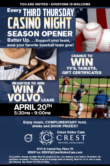 Crest Volvo Cars casino night April 2017