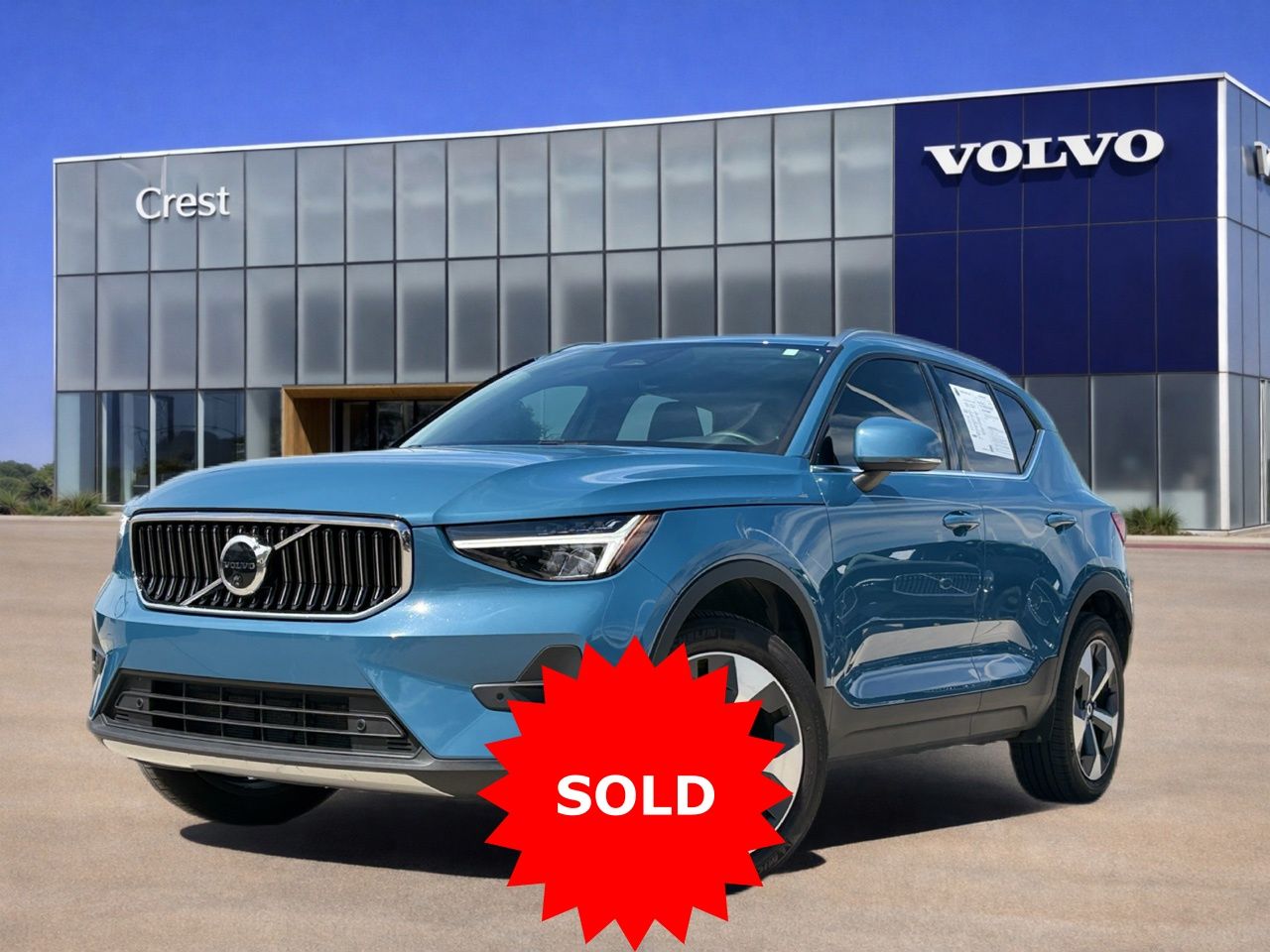 Fjord Blue Metallic 2025 Volvo XC40 B5 Plus Bright Theme AWD SUV / Crossover All-Wheel Drive Automatic