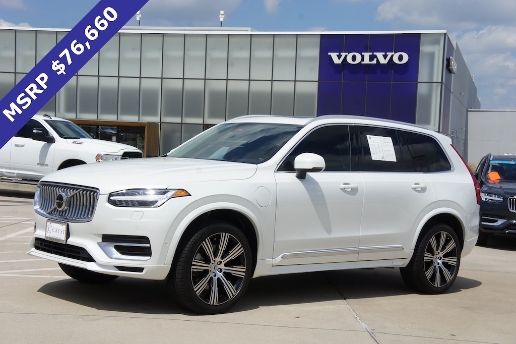 Certified 2023 Volvo XC90 Recharge Plug-In Hybrid T8 Plus Bright Theme 7 Passenger SUV