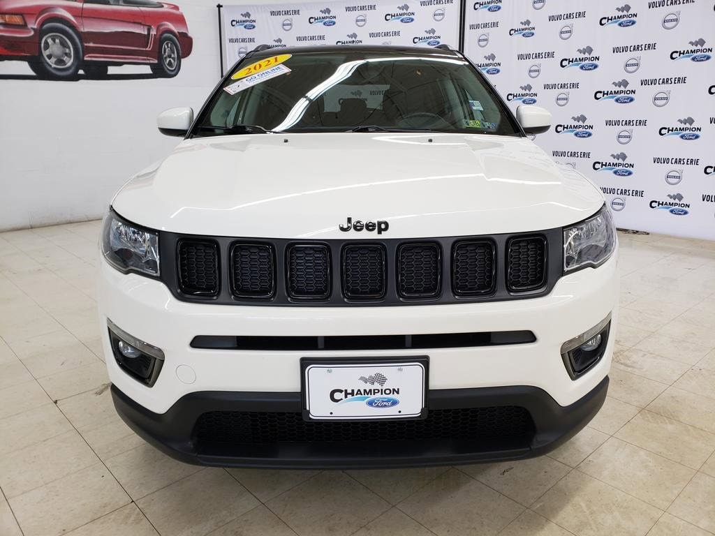 Used 2021 Jeep Compass Altitude with VIN 3C4NJDBBXMT560562 for sale in Erie, PA