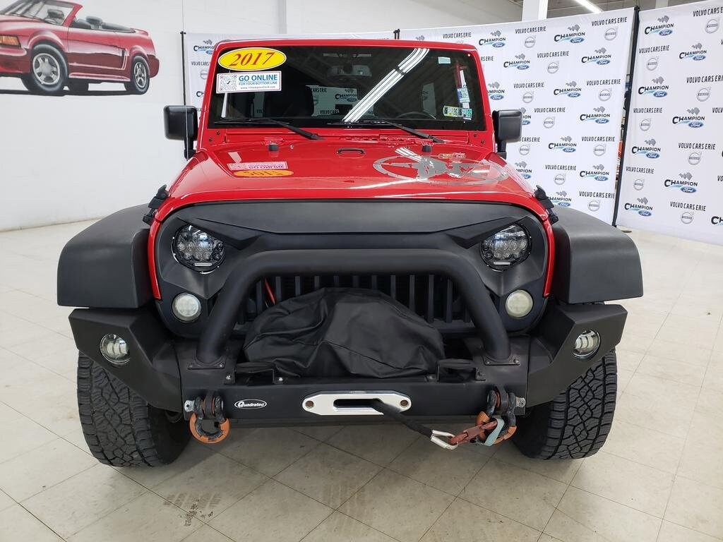 Used 2017 Jeep Wrangler Unlimited Sport S with VIN 1C4BJWDG9HL670883 for sale in Erie, PA