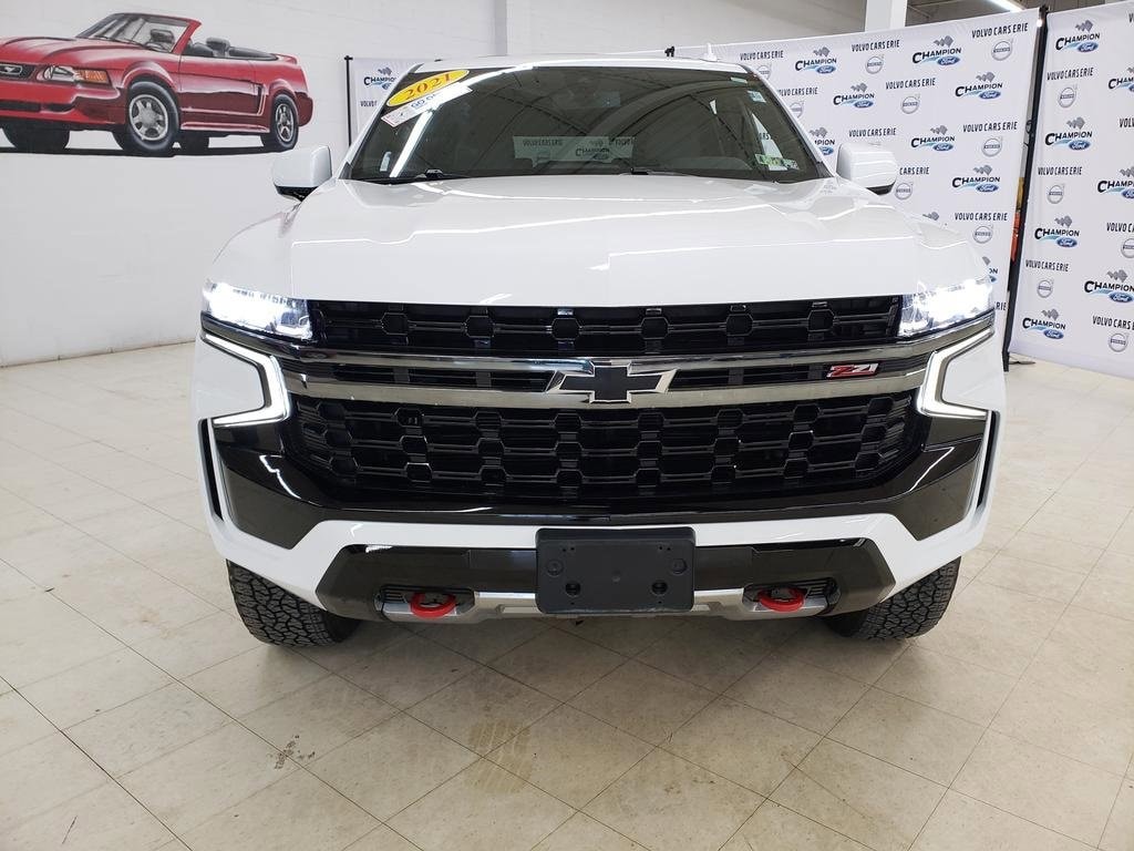 Used 2021 Chevrolet Tahoe Z71 with VIN 1GNSKPKD2MR403952 for sale in Erie, PA