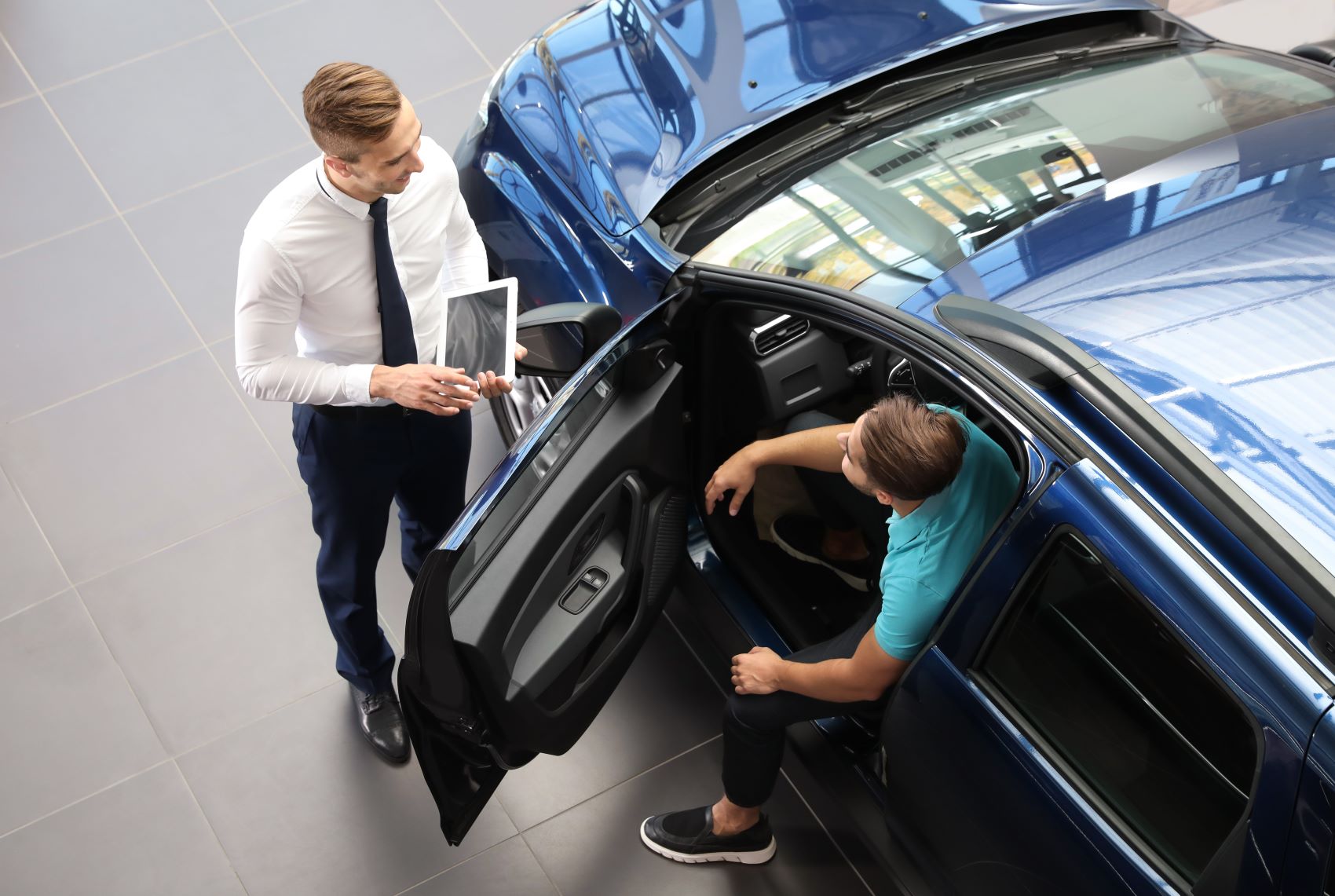 Interior of Used Car Dealership