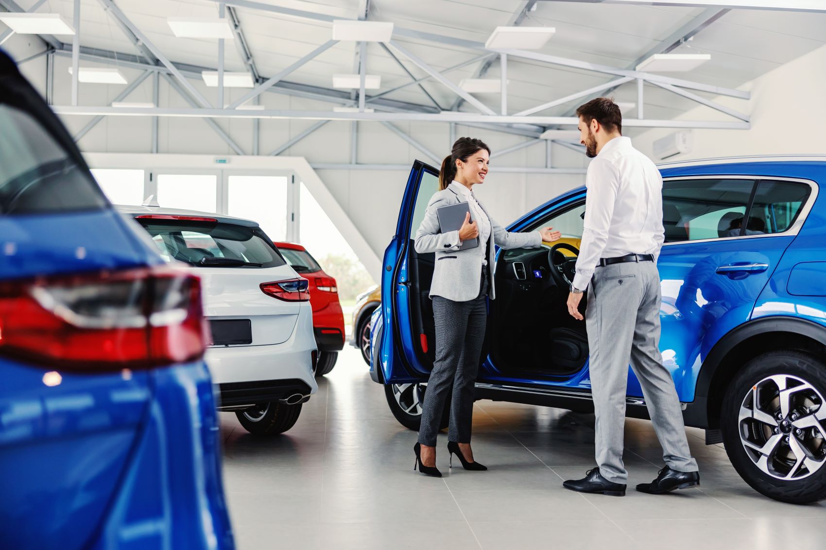 Man Shopping for a Used Car