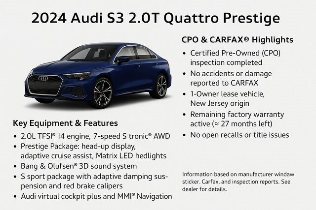 2024 Audi S3 Prestige photo 4