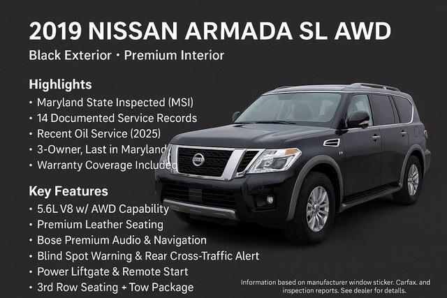 2019 Nissan Armada SL photo 4