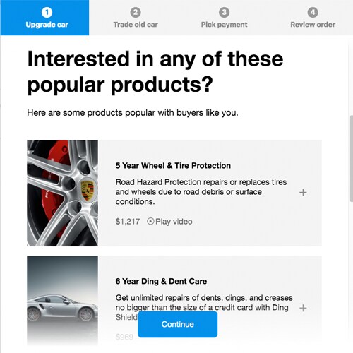 buy car with credit card online