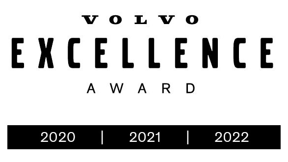 Volvo 
Excellence Award for the 3rd Year in a Row