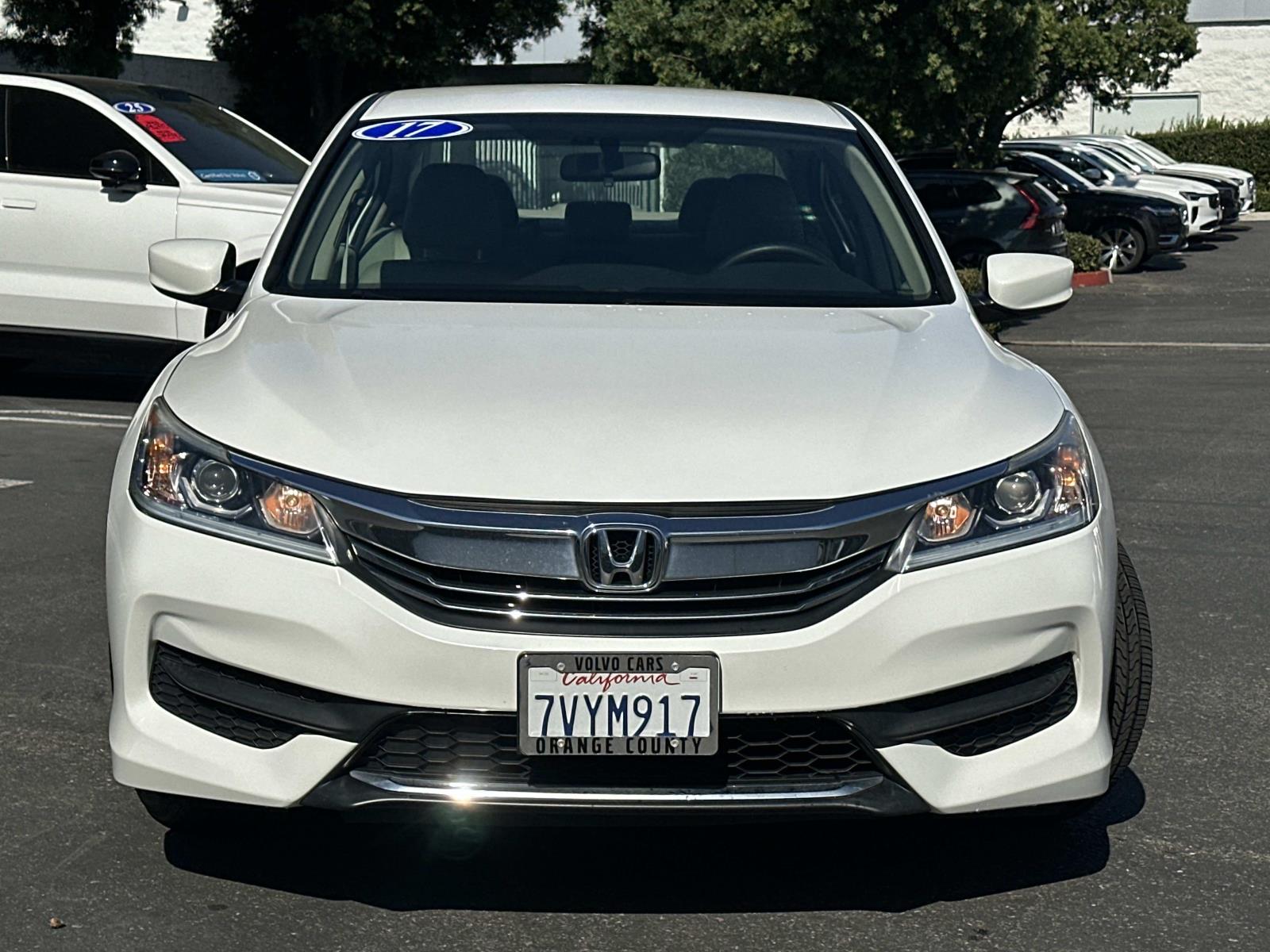 Used 2017 Honda Accord LX with VIN 1HGCR2F33HA080983 for sale in Santa Ana, CA