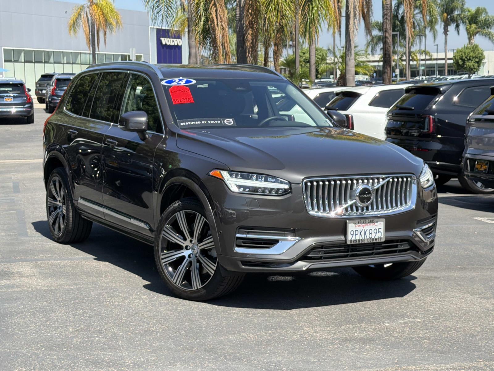 Certified 2024 Volvo XC90 Recharge Plug-In Hybrid T8 eAWD PHEV Plus Bright Theme 7P Sport Utility