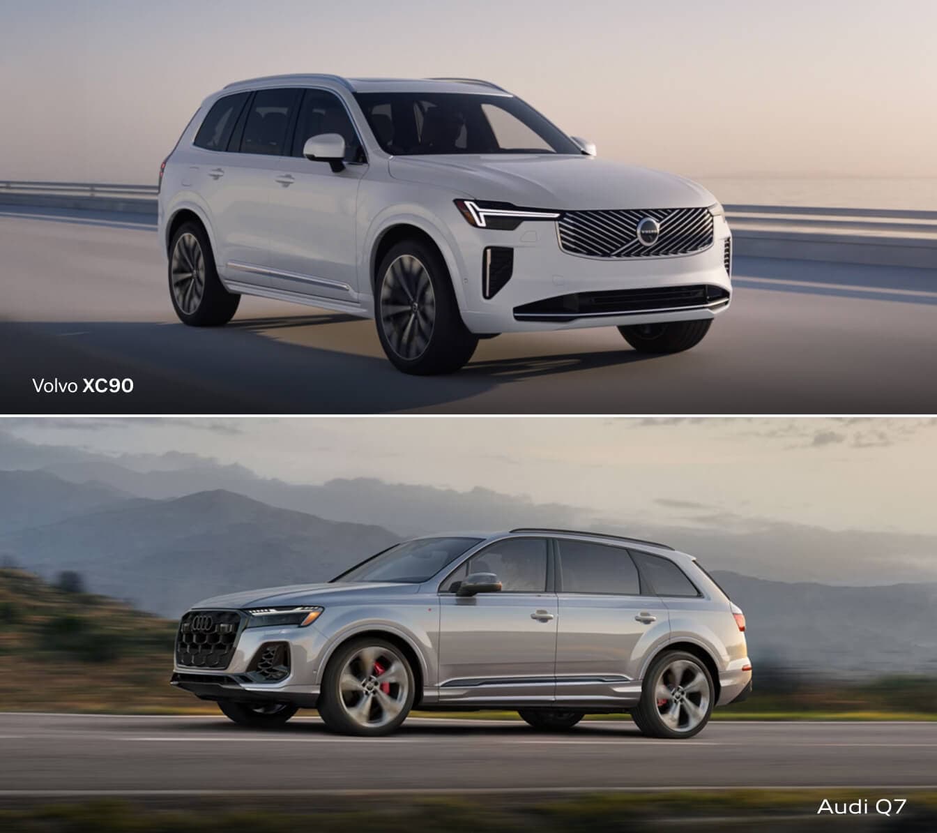 2026 Volvo XC90 vs. Audi Q7 Specs