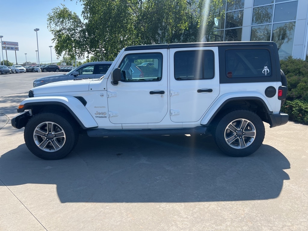 Used 2018 Jeep All-New Wrangler Unlimited Sahara with VIN 1C4HJXEG4JW112040 for sale in Pittston, PA