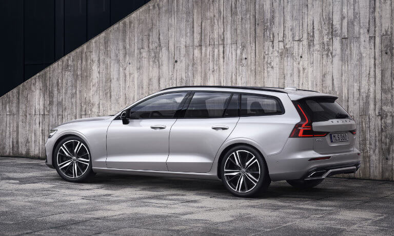 2022 Volvo V60 parked in front of stairway