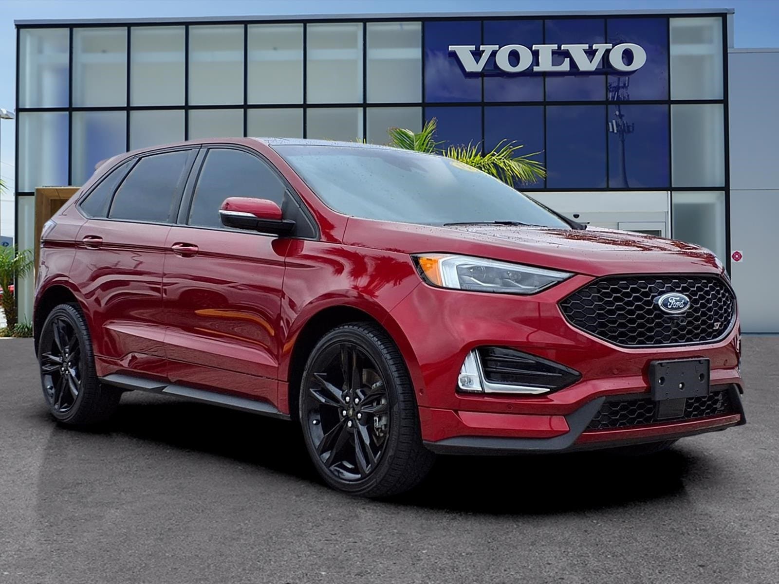 Ruby Red 2019 Ford Edge ST AWD SUV / Crossover All-Wheel Drive 8-Speed Automatic