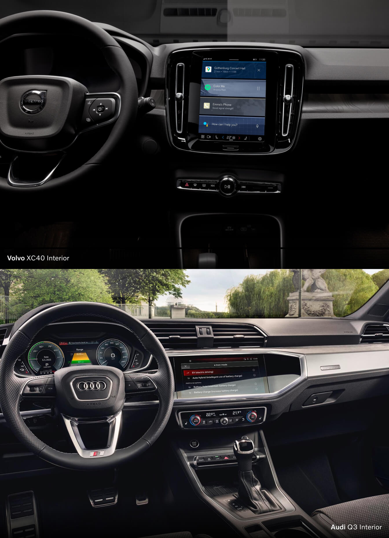 Audi Q3 vs. Volvo XC40: Interior