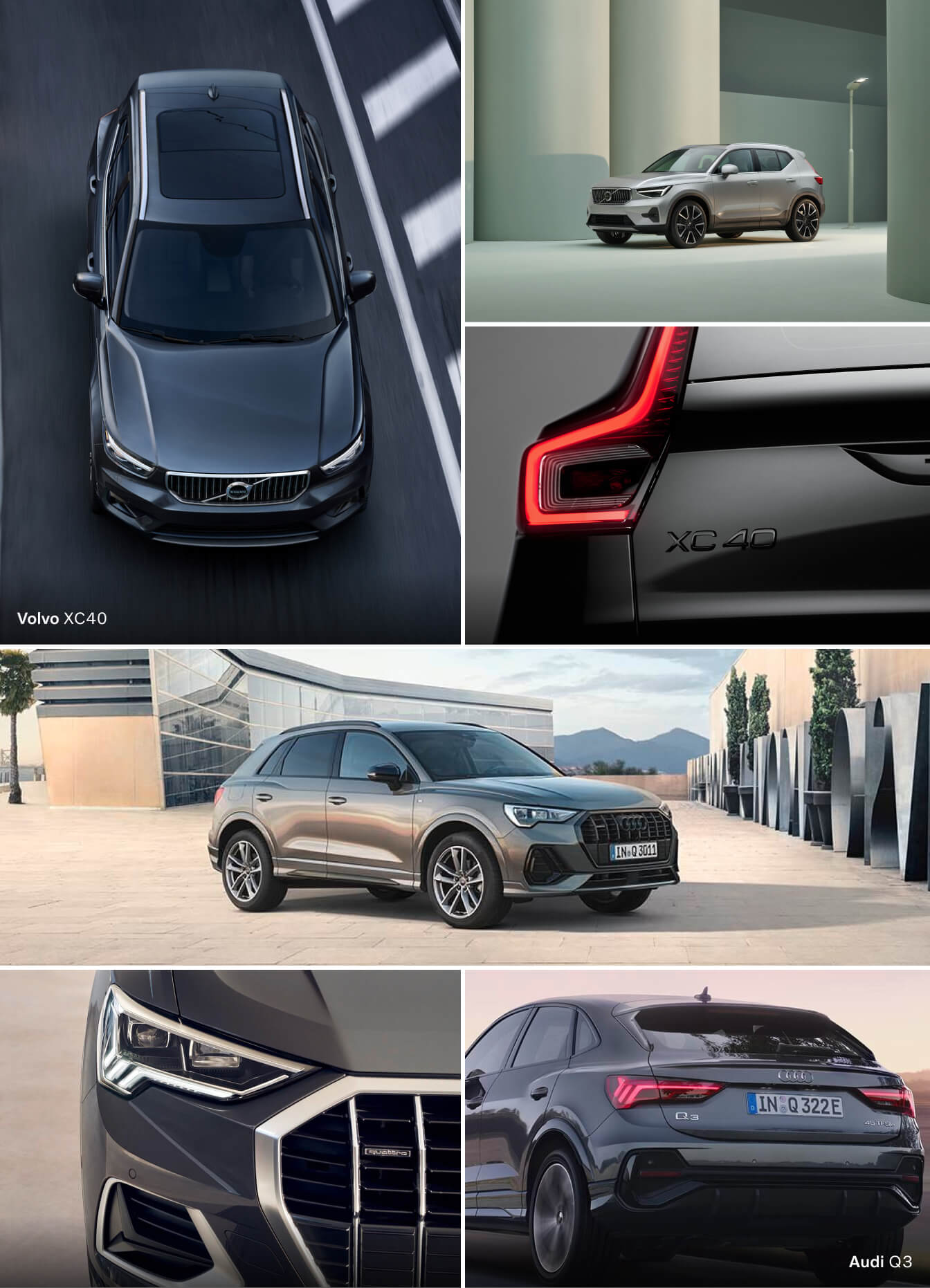 Audi Q3 vs. Volvo XC40: Performance and Specs